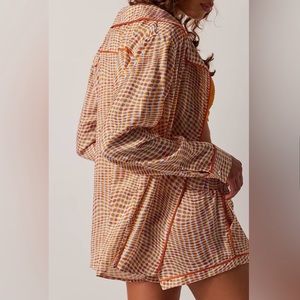 Revolve x PLUSH Silky Dot PJ Set with Eye mask | NWT